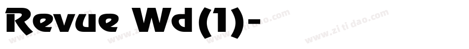 Revue Wd(1)字体转换